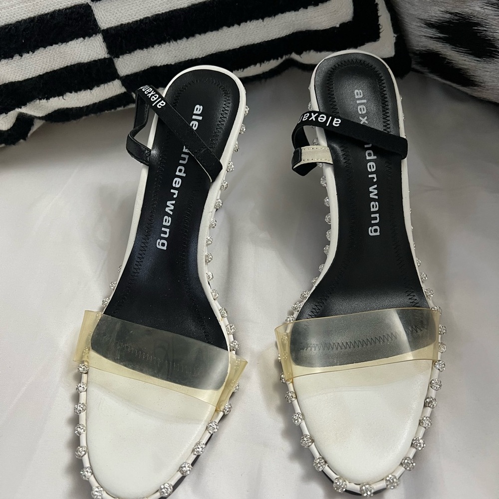 Alexander Wang Women's Black and White Sandals
